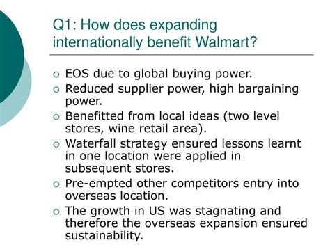 how did walmart expand internationally.